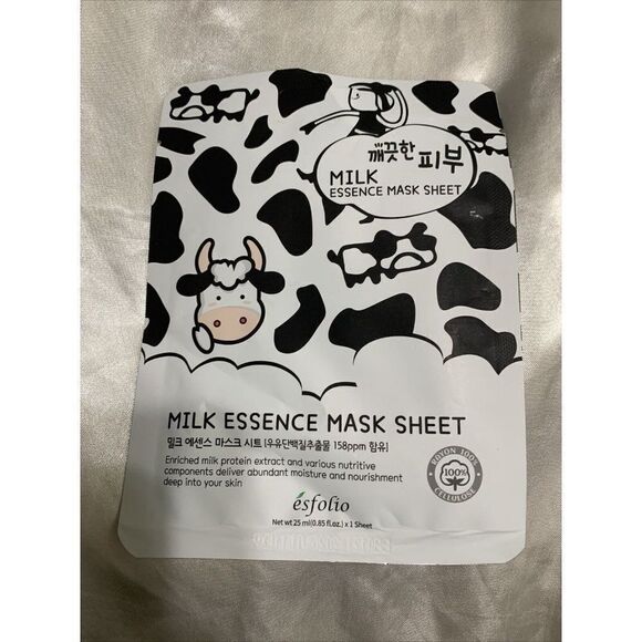 Esfolio Pure Skin Essence Korean Mask Sheet, Milk Essence - Picture 1 of 2